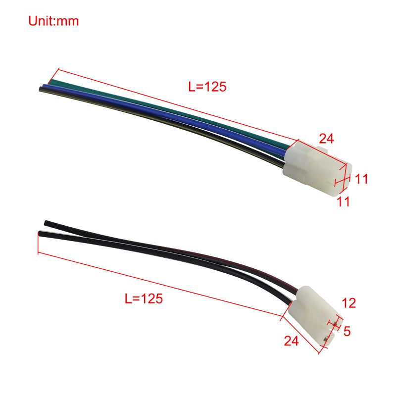 FLYPIG CDI Cable Wire Harness Plug for Chinese GY6 50cc 70cc 90cc 110cc 125cc 150cc 4-Stroke Taotao Buyang Scooter Moped ATV Quad Go Kart Dirt Bike Motorcycle Ignition Coil CDI Box Wiring Harness - Image 2